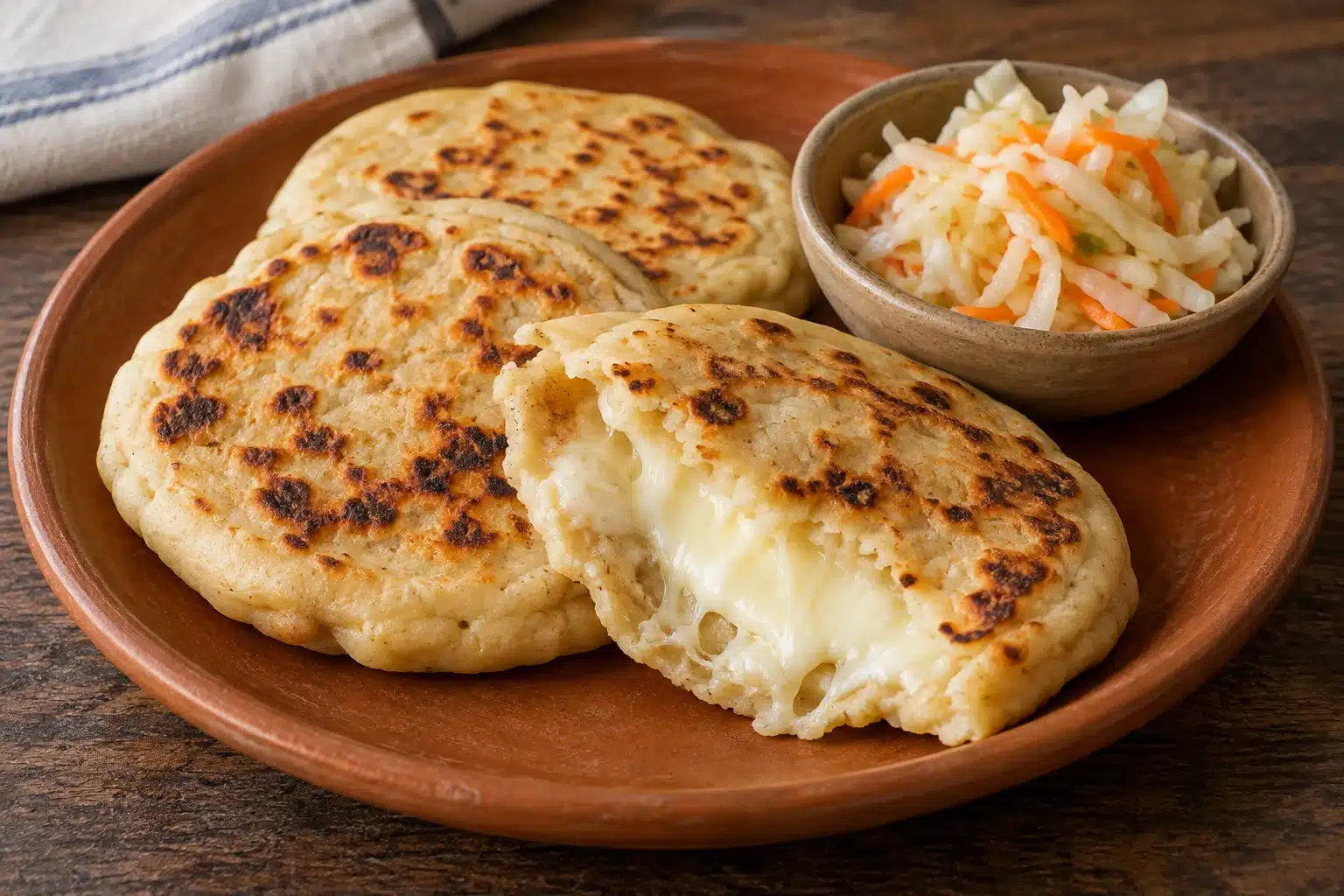 Salvadoran-Style Cheese Pupusas