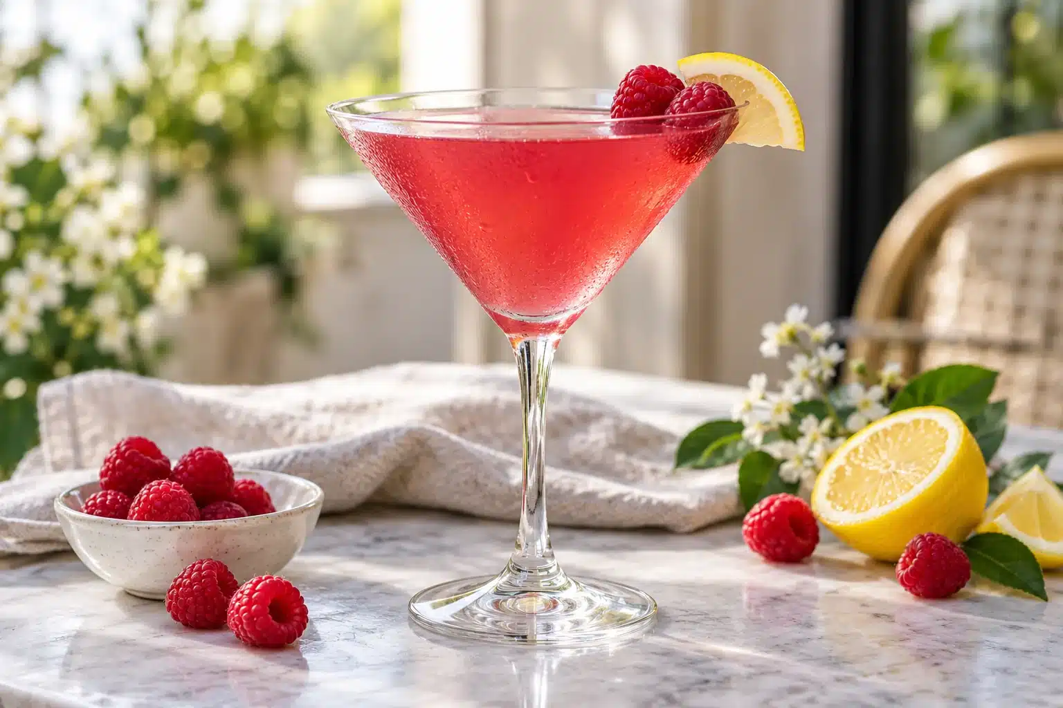 Raspberry Lemonade Martini