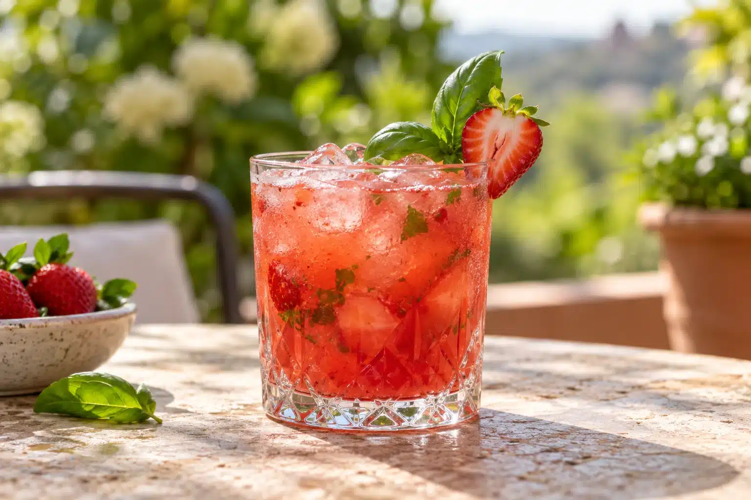 Strawberry Basil Smash