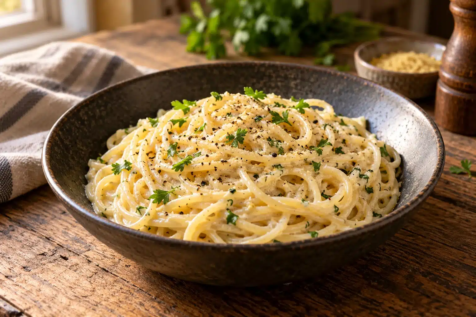 Vegan and Gluten-Free Carbonara-Style Pasta