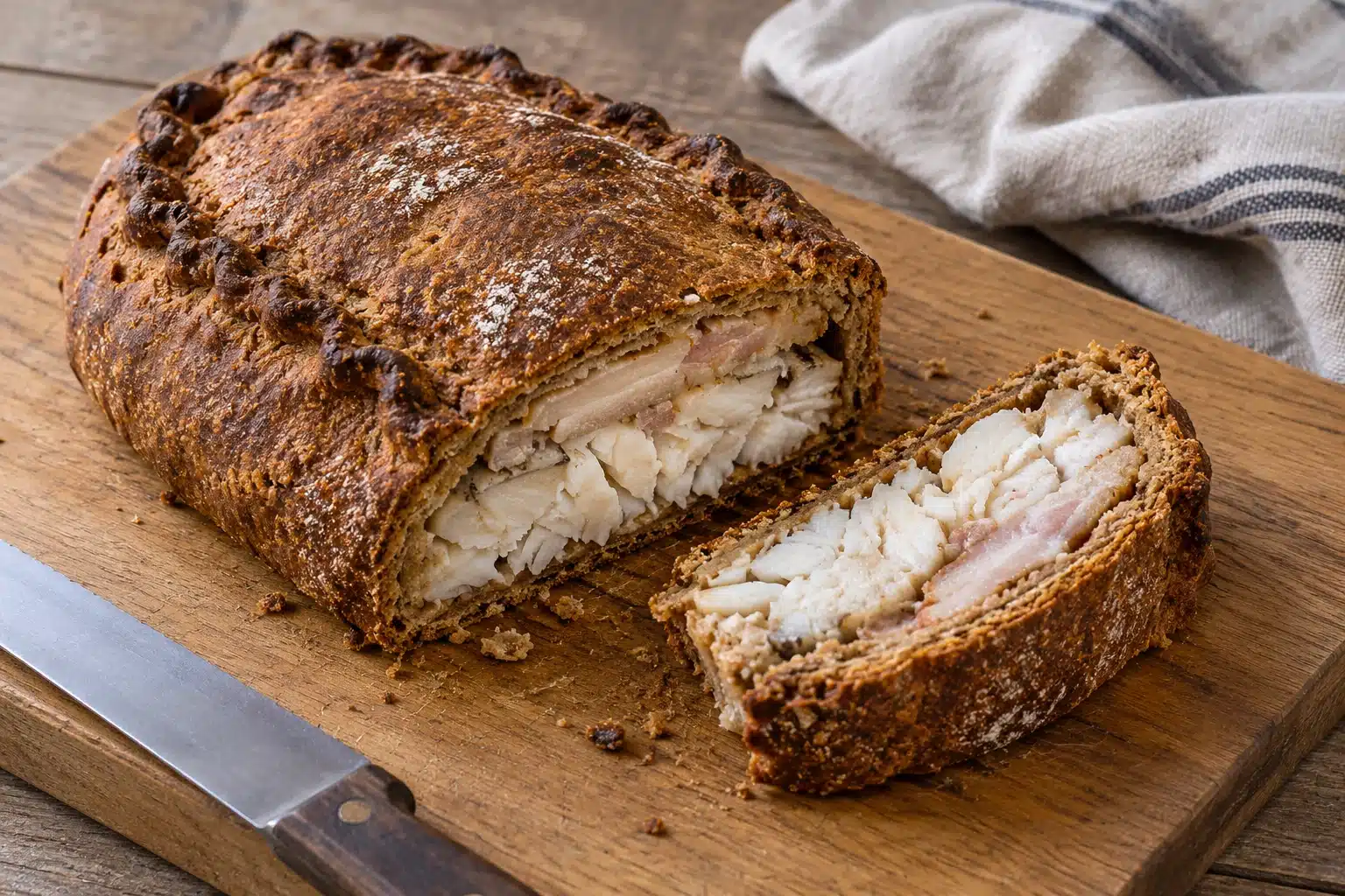 Finnish-Style Fish Pie in Rye Crust